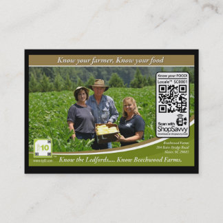 Traceable Shelftalker met QR-code voor onafhankeli Visitekaartje