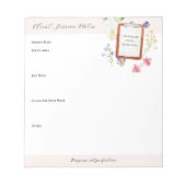 Traceren van voortgang bloemige welzijn | Cliënt n Notitieblok (Voorkant)