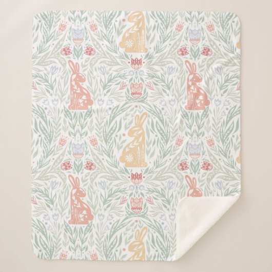 Tracery Pasen Sherpa Deken (Voorkant)