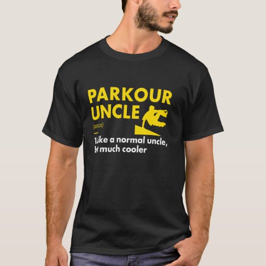 Traceur Oom Definitie Parkour T-shirt (Voorkant)