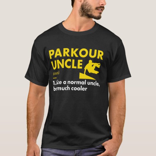 Traceur Oom Definitie Parkour T-shirt (Voorkant)