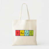 Tracey periodieke table name canvas tas (Voorkant)