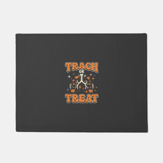 Trach of Behandel Halloween Ademhalingsontwerp Deurmat (Voorkant)