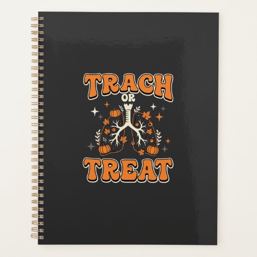 Trach of Behandel Halloween Ademhalingsontwerp Planner (Voorkant)