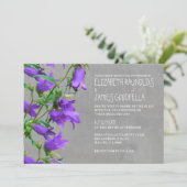 Trachelium Wedding Invitations Kaart (Staand voorkant)