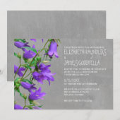 Trachelium Wedding Invitations Kaart (Voorkant / Achterkant)