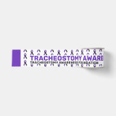 Tracheostomie bewustzijnspatroonlint grosgrain lint (Voorkant)