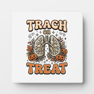 Tracheostomie Halloween Verpleegster Trick Or Trea Fotoplaat