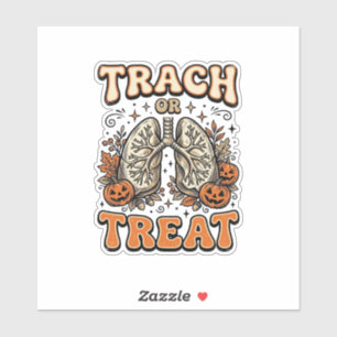 Tracheostomie Halloween-verpleegster Trick Or Trea Sticker