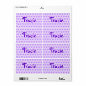 Tracie in Paars Etiket (Full Sheet)