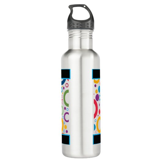 Track and Field Abstract  Waterfles (Achterkant)