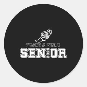 Track and Field Senior 2025 Afstuderen Jaar 1 Ronde Sticker