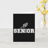 Track and Field Senior 2025 Afstuderen Jaar Kaart (Gele Bloem)