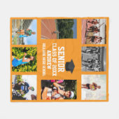 Track And Field Senior Night Graduation Graduation Fleece Deken (Voorkant (Horizontaal))