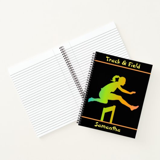 Track and Field Spiral Notitieboek (Binnen)