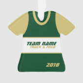 Track and Field Team Running Shirt Ornament (voorkant)