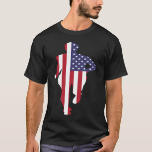 Track and Field US Runner USA Patriottische Sprint T-shirt