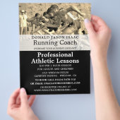 Track, Athletics Lesson Adverteren Flyer (Hand)