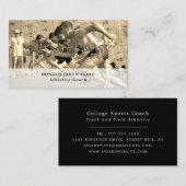 Track, Athletics Sportsperson, Sportcoach Visitekaartje (Voorkant / Achterkant)