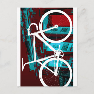 Track Bike Berlin - rood blauw Briefkaart