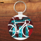 Track Bike Berlin - rood blauw Sleutelhanger (Voorkant)