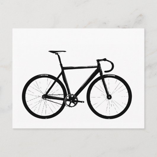 Track Bike Briefkaart (Voorkant)