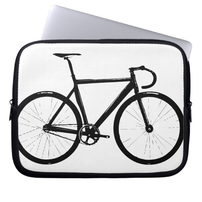 Track Bike Laptop Sleeve (Voorkant)