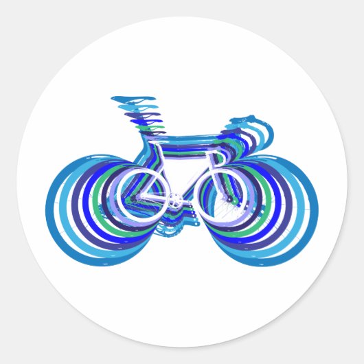 Track Bike sc Ronde Sticker (Voorkant)