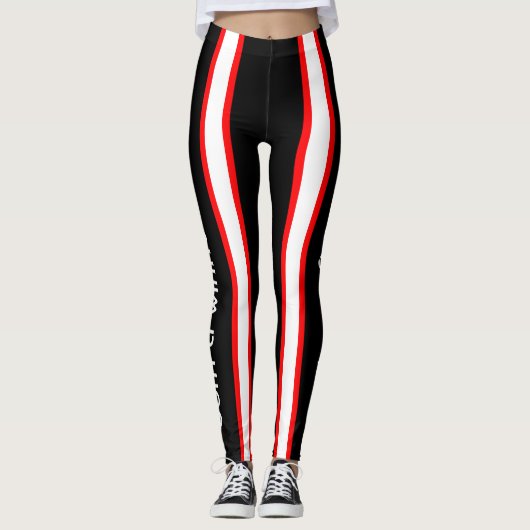 Track en Field Aerobic Workout Leggings (Voorkant)