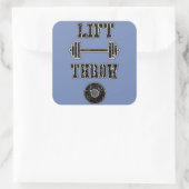 Track en Field Discus Gooi Stickers Gift (Tas)