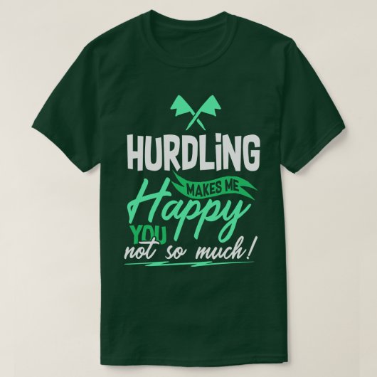Track en Field Hurdling 2 T-shirt (Design voorkant)