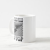 Track en Field Pop Pop Moederdag Koffiemok (Voorkant links)