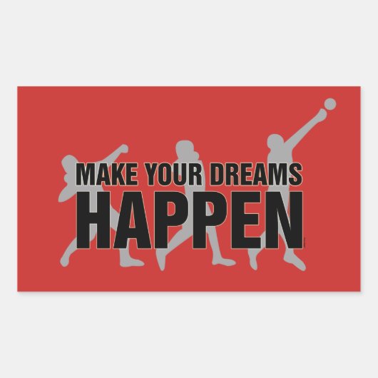 Track en Field Shot Put Thrower Stickers Gift (Voorkant)