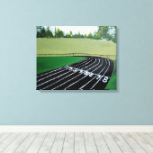 Track en Field Sport schilderen Canvas Afdruk (Insitu (Houten vloer))