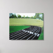 Track en Field Sport schilderen Canvas Afdruk (Voorkant)