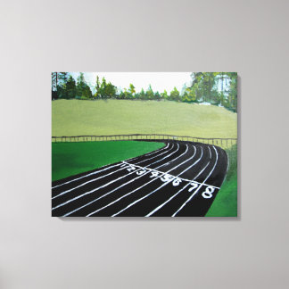 Track en Field Sport schilderen Canvas Afdruk