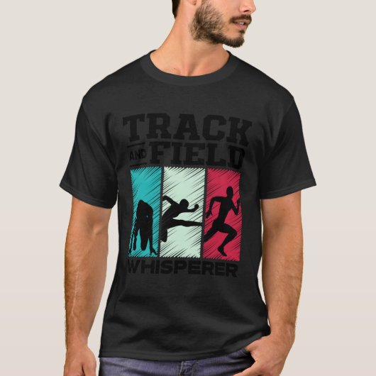 Track en Field Whisperer Track Runner Sprinter HU T-shirt (Voorkant)