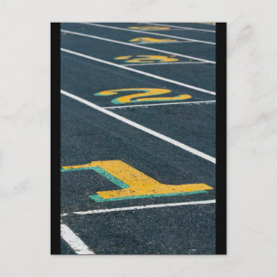 Track- en veldthema's briefkaart