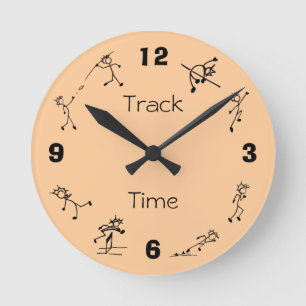 Track & Field Events Clock Multi Combined Events Ronde Klok