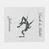 Track & Field Hoge Bar Lichtgrijze Fleece Deken (Voorkant (Horizontaal))