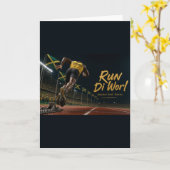 Track & Field Kaart | Ren op (Gele Bloem)