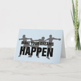 Track & Field Season Good Luck Kaart