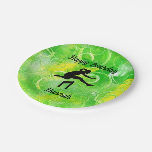 Track & Field Verjaardag Party Papieren Borden Papieren Bordje (Gekanteld)