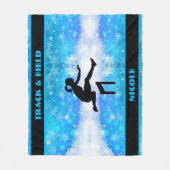 Track & Field Winter Fleece Deken (Voorkant)