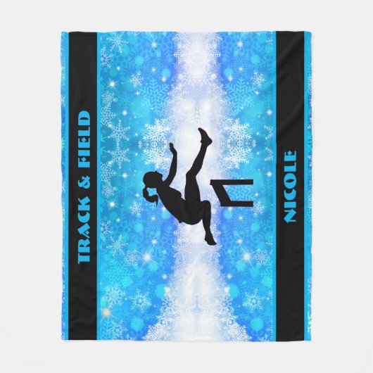 Track & Field Winter Fleece Deken (Voorkant)