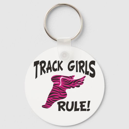 TRACK GIRLS BLACK OP HOT PINK SLEUTELHANGER (Voorkant)