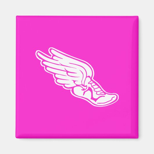 Track Logo magneet roze (Voorkant)