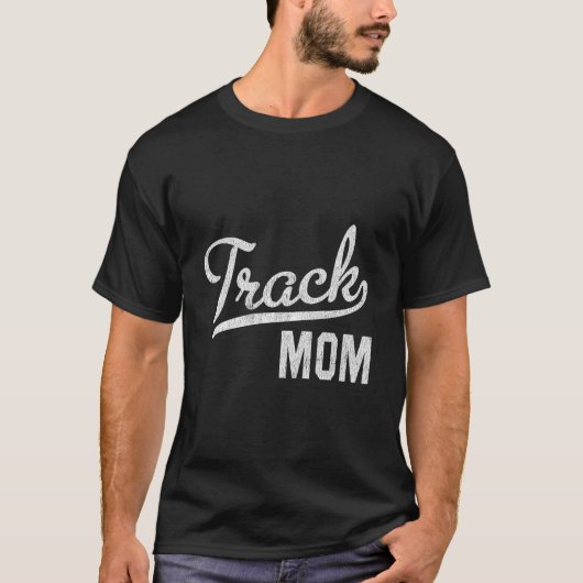 Track Moeder Trots Track En Veld Moeder T-shirt (Voorkant)