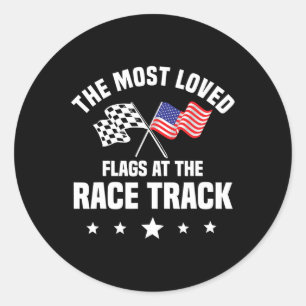 Track Racing Automobiel Race Amerikaanse onafhanke Ronde Sticker