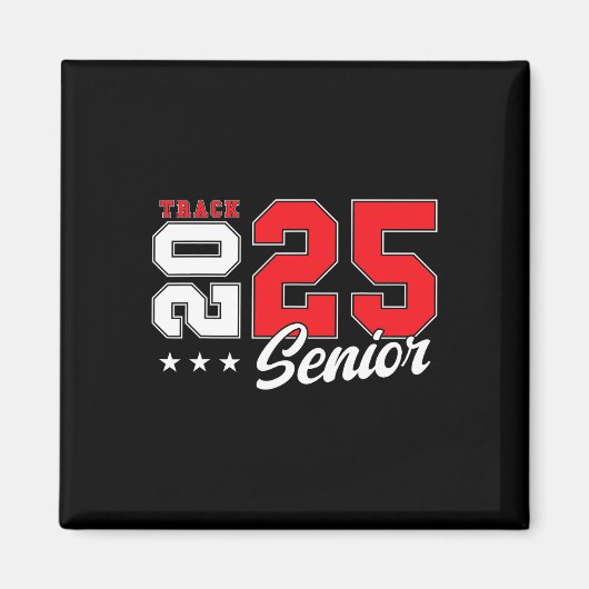 Track Senior Night Track Senior 2025 Afstuderen &# Magneet (Voorkant)